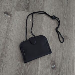 NEW Travelon Document Holder Wallet Boarding Pass Passport ID Neck Strap Black